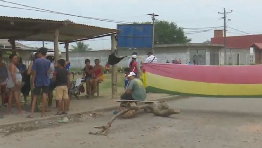 El lugar del incidente, donde la Policía investiga el caso